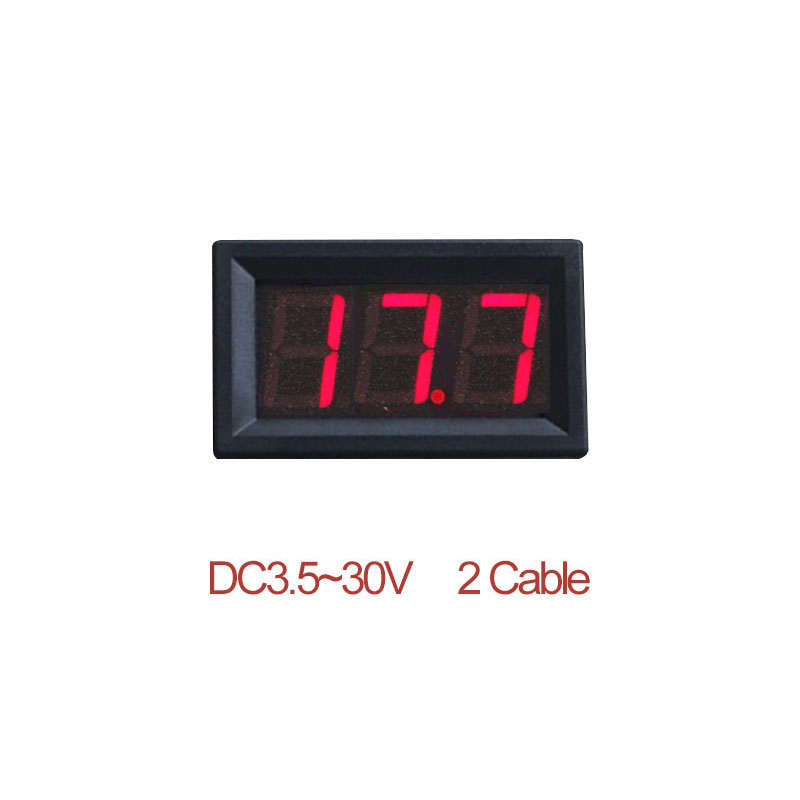 0.56 ''Digitale Voltmeter Kalibreren Lezen Ac 30-500V Dc 3.5-30V Dc 0-120V Rood Groen Blauw Led Display Voltage Meter 2 Draad 3 Draad