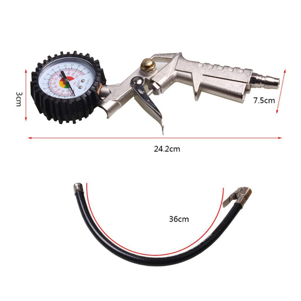 220PSI Luchtdrukmeter Tire Inflator Digital Air Compressor Meter Tester Manometer Voor Auto Vrachtwagen Motorfiets Reparatie Tool