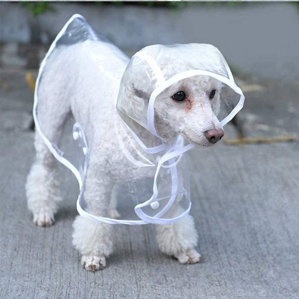 PVC Dog Raincoat Poncho Transparent Waterproof Pet Raincoat Windproof Dog Raincoat Transparent Waterproof Raincoat For Dogs