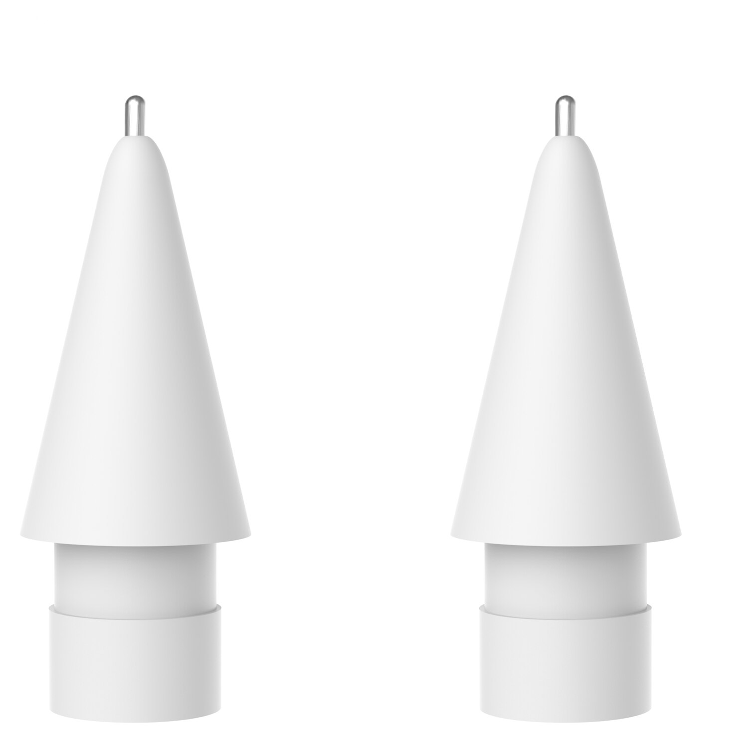 Punta de lápiz para Apple Pencil 1st 2ª generación, punta fina antidesgaste, punta de repuesto, punta de lápiz táctil para IPAD: 2 PCS