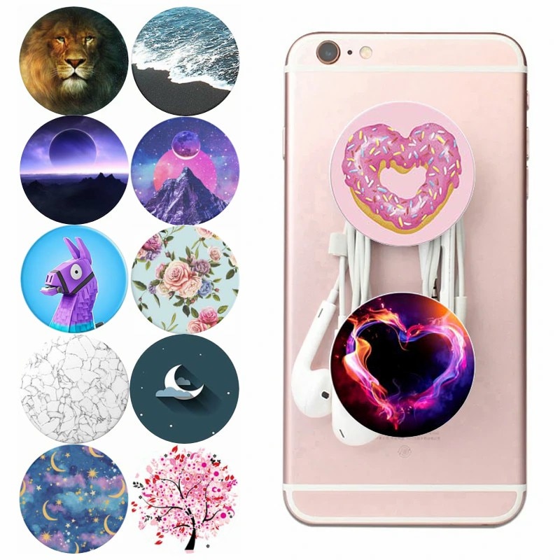 попсокет Finger Ring Popping Phone Holder Pops Stand Smartphone Pocket Socket Round Desk Support Pipsocket Mobile Phone Stand