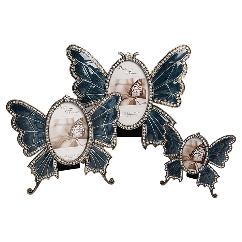 Photo Frame Butterfly Metal Picture Frame Decoration Home