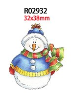 30pcs/lot Christmas Printed Resin Flatback DIY Decoration Crafts Accessories R0292 R0293 R0294: R02932
