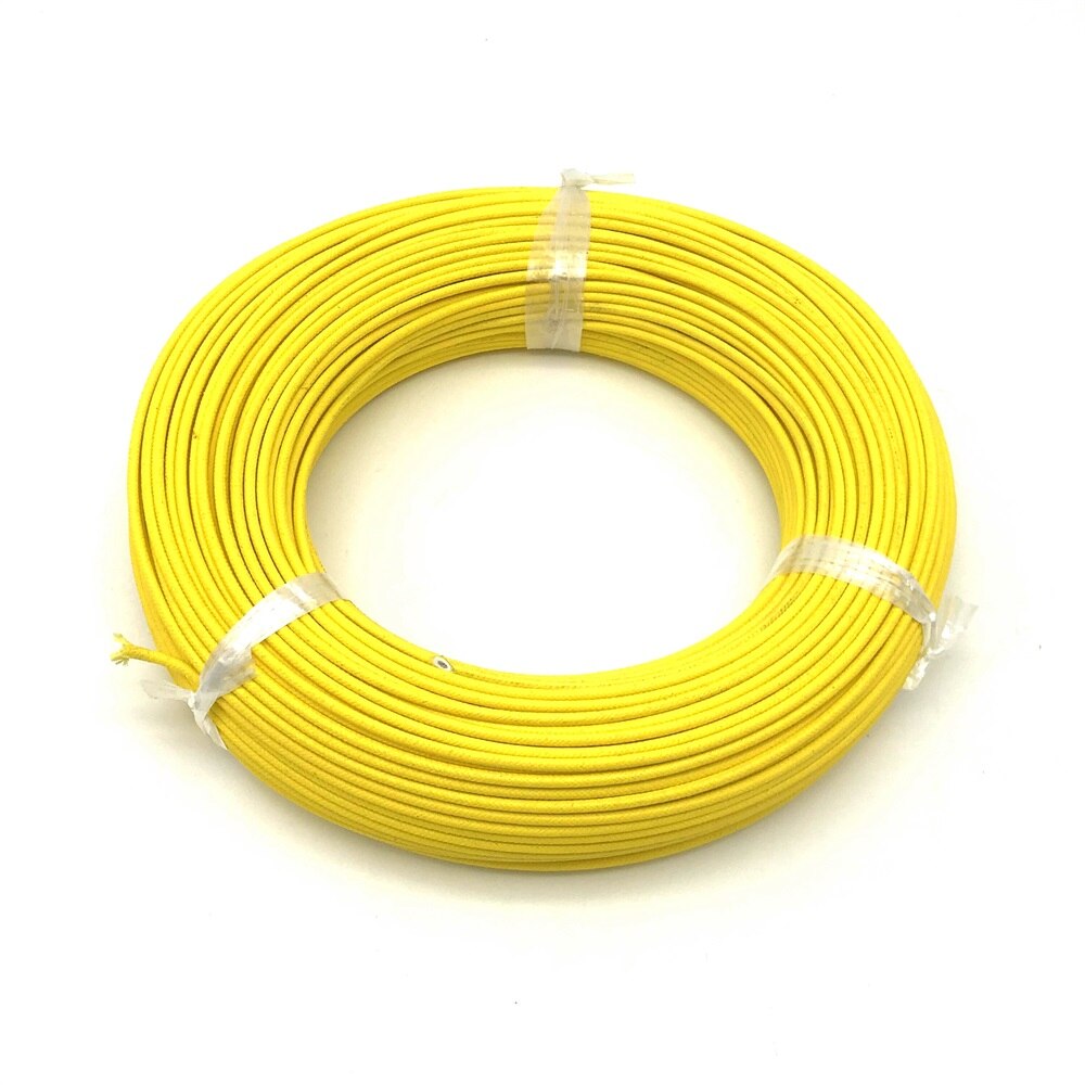 Cable aislado de fibra de vidrio, cable eléctrico de silicona de 30 metros, cable eléctrico de cobre de 2,5 mm2