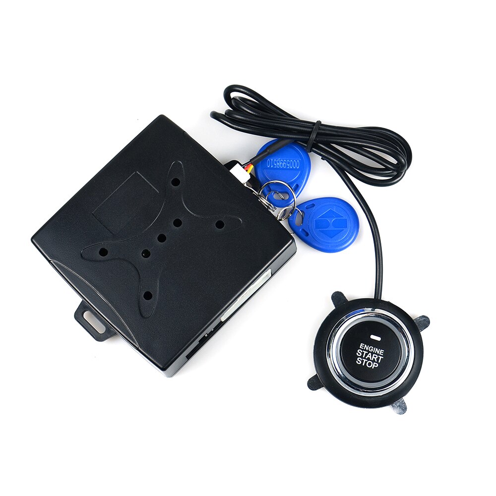 Smart Auto Car Alarm Engine Starline Push Button Start Stop RFID Lock Ignition Switch Keyless Entry Starter System Anti-theft