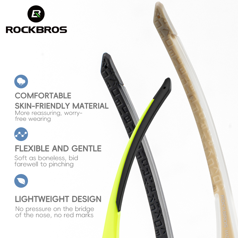 Gafas de ciclismo ROCKBROS, gafas ligeras sin marco para bicicleta, lentes de alta definición, gafas de protección para bicicleta de carretera, gafas deportivas