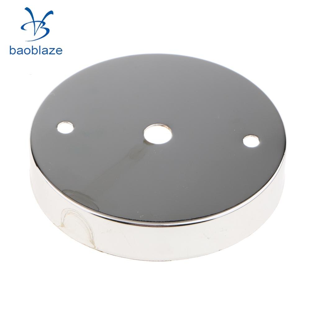 Ceiling Lamp Plate Kit Pointed Base Disc Pendant Light Accessories 100mmx15mm with Screws, Easy to DIY assembly