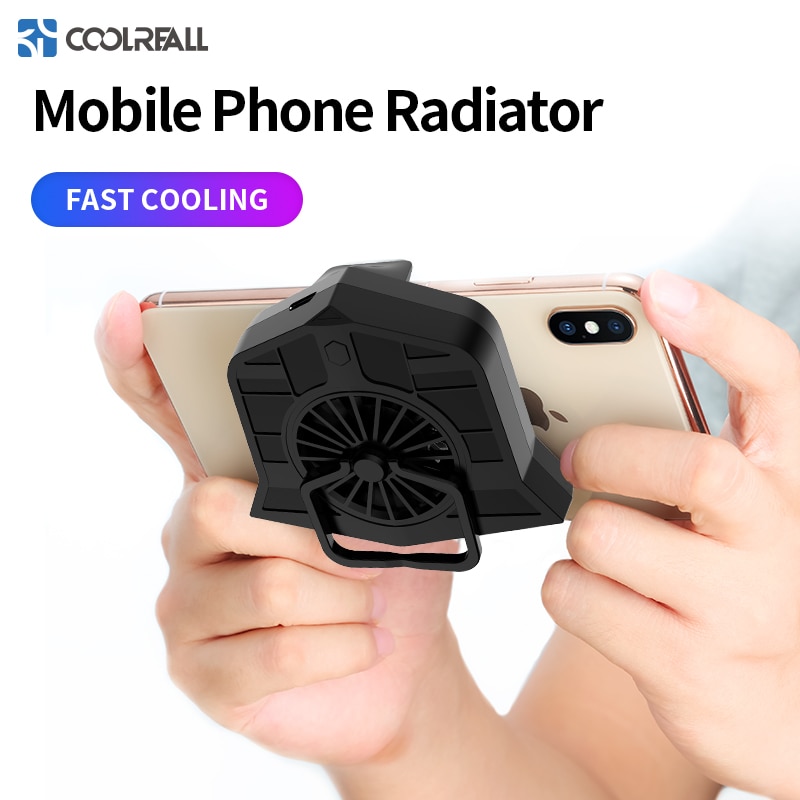 Coolreall-ventilador portátil ajustable para teléfono, disipador de calor para iPhone Xs Max Xs XR, radiador de teléfono móvil para Samsung Huawei