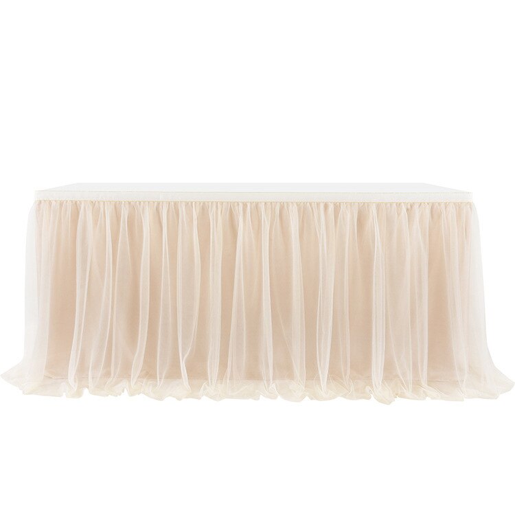 185 X77cm Table Skirts Tulle Table Cloth Tutu Table Skirt for Wedding Decorations Kids Birthday Party Baby Shower Home Decor: Chrome