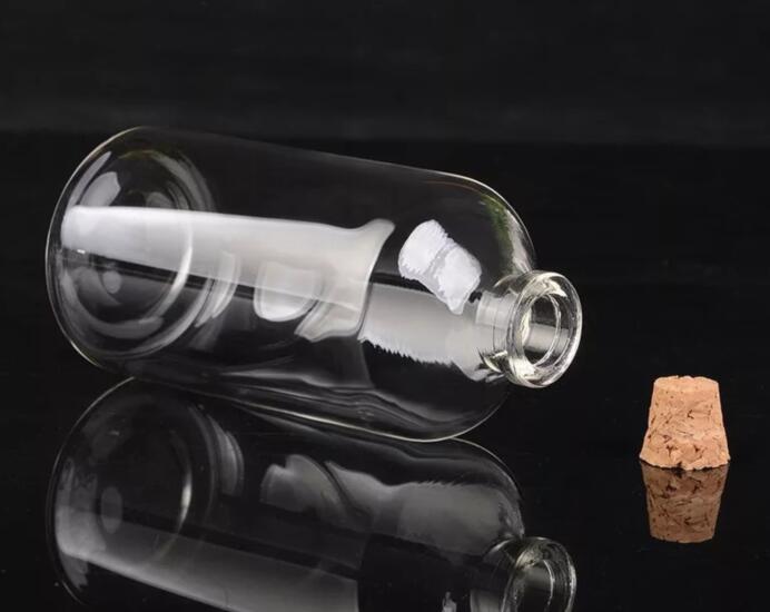 3 st 12/15/20/23/25/30/35/50/60/80/110ml glasflaskor med kork hantverk flaskor burkar bröllop tomma burkar behållare flaskor: 47 x 100mm 110ml