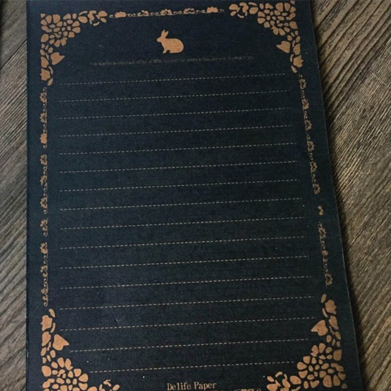 8 Sheet Writing Stationery Paper Note Letter Set For School Stationery: C