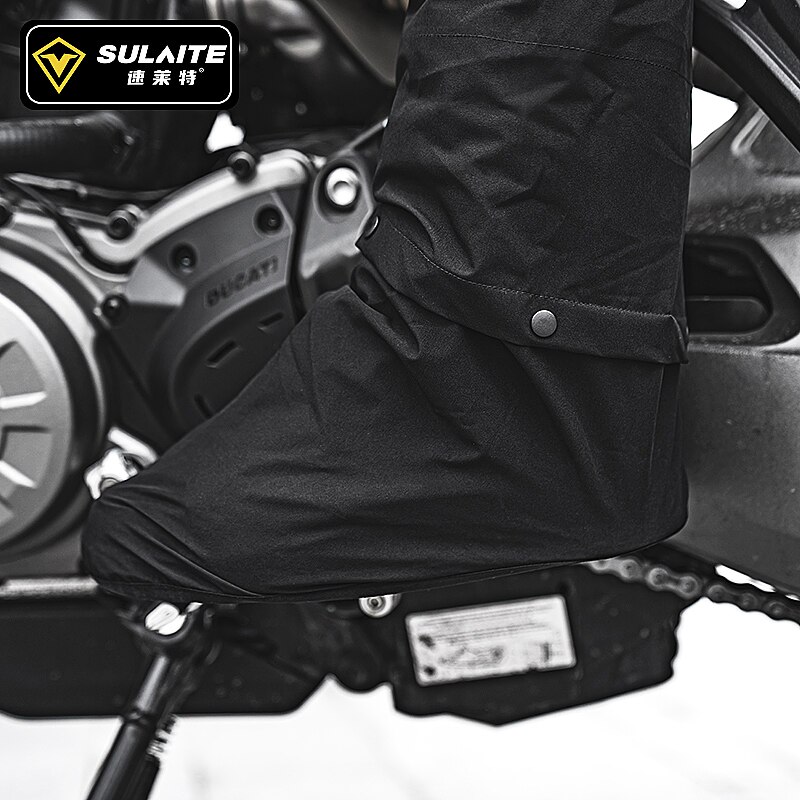SULAITE Waterproof Motorcycle Rain Suit Raincoat+Rain Pants Poncho Motocross Rain Jacket Motorbike Scooter Riding Rain Suit