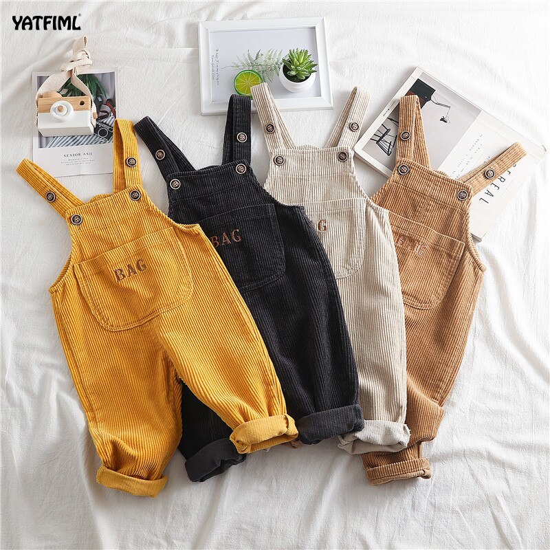YATFIML Kinder Kinder Hosen 0-3Yrs Jungen Und Mädchen Overalls Cord Overalls Romper Infant Kleidung Outfits Hosen