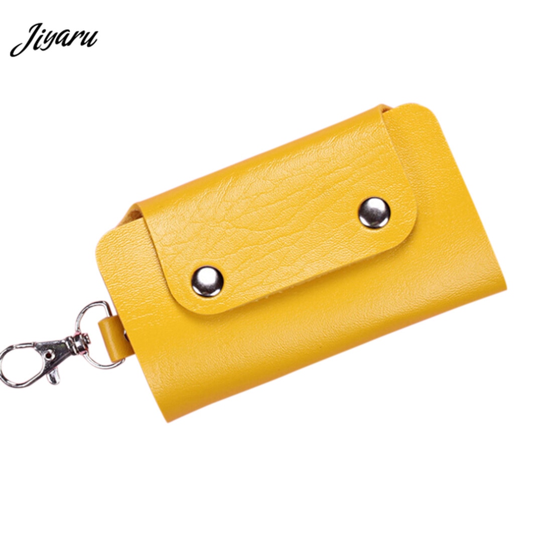 Key Wallets for Women Men 6 Rings Keys Holder Organizer Manager Faux Leather Buckle Key Wallet Purse Car Keychain for Women Men