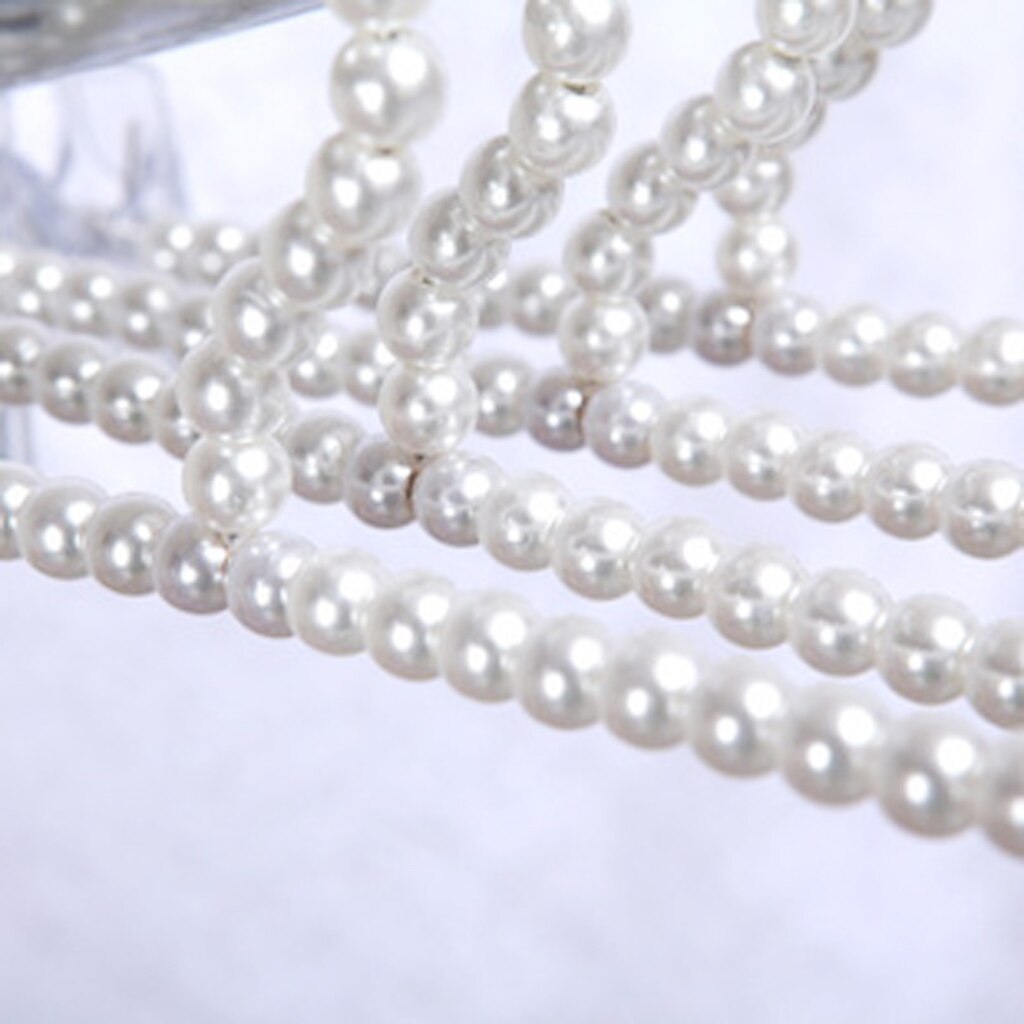 30cm Premium Metal Clothes Hangers Covered in Pearl Beads Trousers Dress Holder with Clip