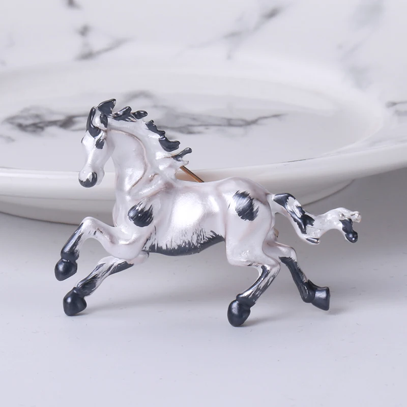 Strass-Einhorn-Broschen für Damen, unisex, Pferdeadeln, Büro, Party, Freund, , Schmuckzubehör