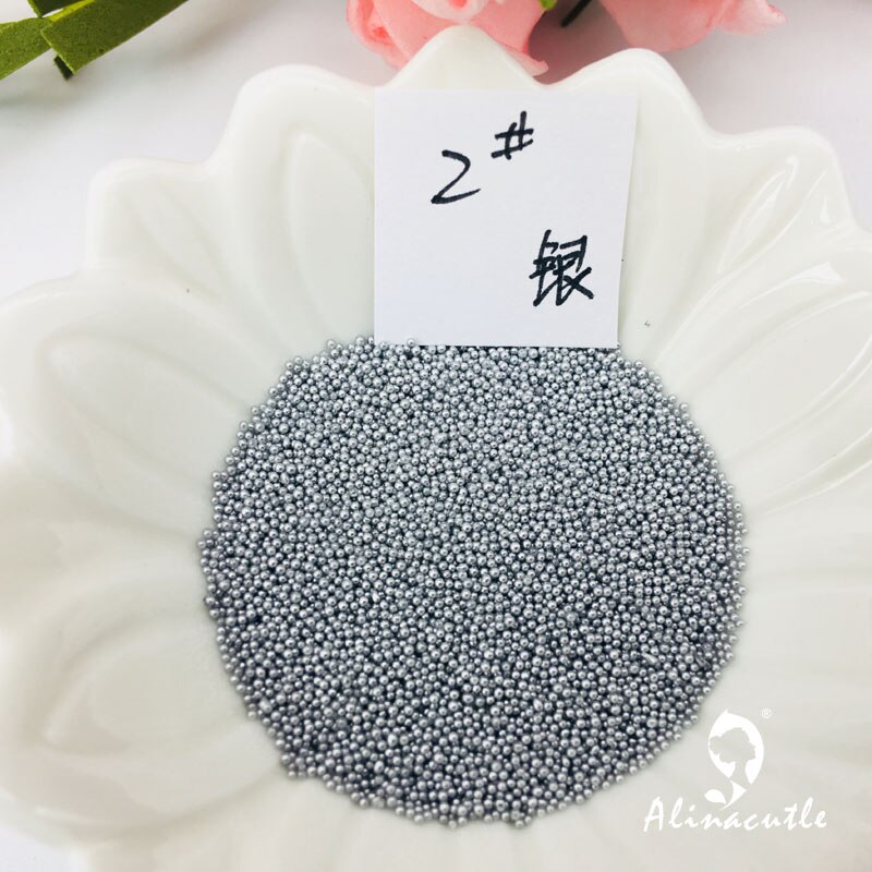 20g/ parti nail art bittesmå stål kaviar perler 3d manicure smykker gør det selv håndlavede kort blomst støvdrager pailletter shaker