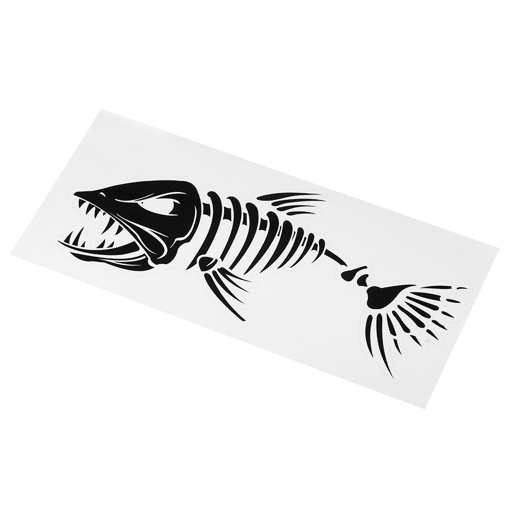 Pegatinas para la boca de los dientes de pez, 2 uds., decoración divertida para el coche, pesca en bote, canoa, gráficos en Kayak, esqueleto, pegatinas de peces, triangulación de envíos