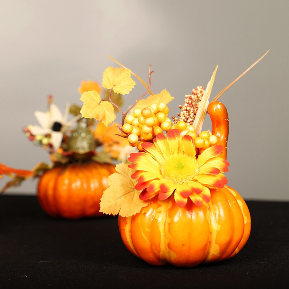 3d kunstige græskar ahornblade bord halloween boligindretning hus rekvisita efterår høst høst taksigelse halloween fest indretning
