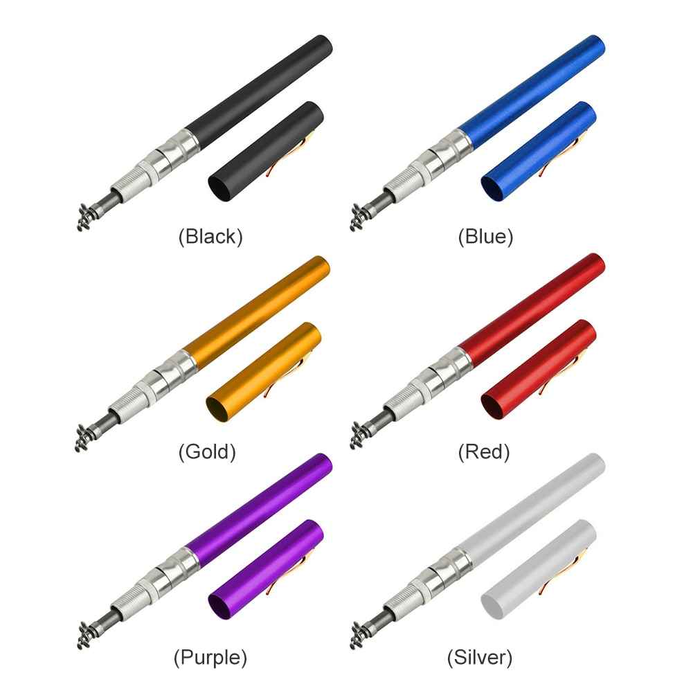 93cm Pen Shaped Fiberglass Ice Rock Fishing Rod Portable Lightweight Mini Telescopic Raft Fishing Pole Gear Tackle