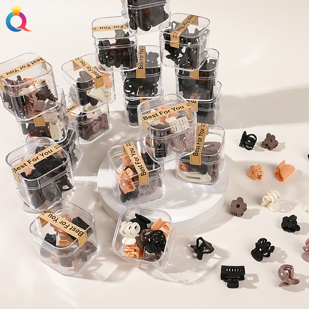 10pcs/set Mini Hair Claws Clip Crab Baby Gilrs Plastic Sweet Small Clips Hairpin Women Barrettes Headwear Accessories