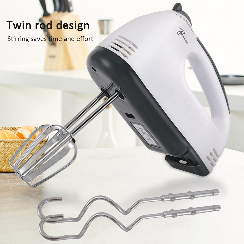 7- trins mini dejhåndmixer food-blender multifunktionel håndholdt foodprocessor automatisk elektrisk køkkenmixerværktøj