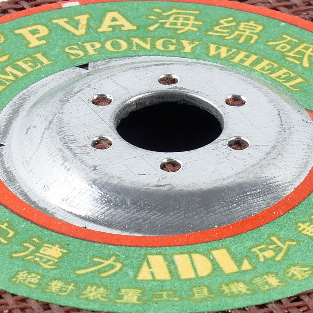 1 PC 4" PVA Spongy Grindstone Sponge Abrasive Grinding Wheel for Glass Stone Polishing