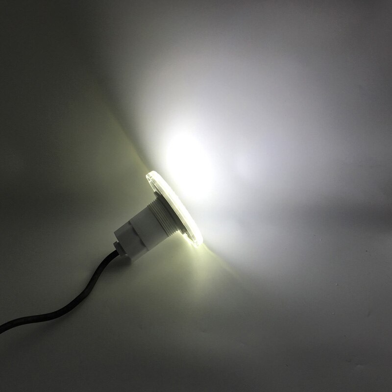 Rgb basseng søkelyset 15w undervanns demning belysning 12v innebygd ledet piscina til brasil markedet flerfarget varm hvit kald hvit: Ren hvit