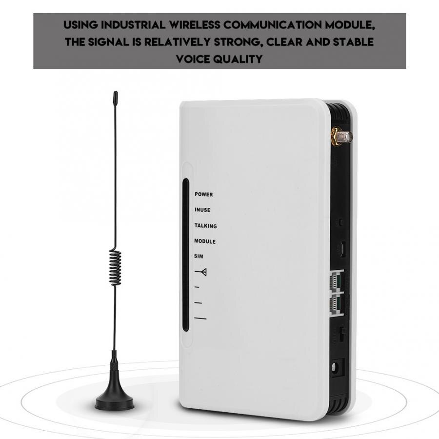 La caja de teléfono inalámbrica a cable GSM funciona en 24 horas, puede conectar el grabador de alarma de la caja del teléfono con pantalla de estado de llamada de señal