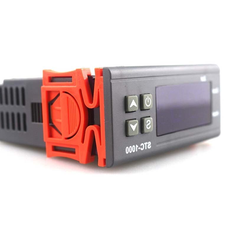 Digital LCD Temperature Controller Thermostat STC-1000 NTC Sensor Thermostat Regulator Heater Cooler Two Relay Output