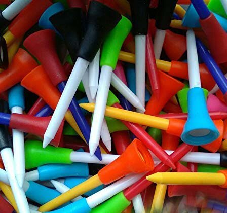30pcs Multi Cor Almofada de Borracha Top Tees De Golfe de Plástico Durável 83mm 70mm 54 milímetros Tee Inquebrável