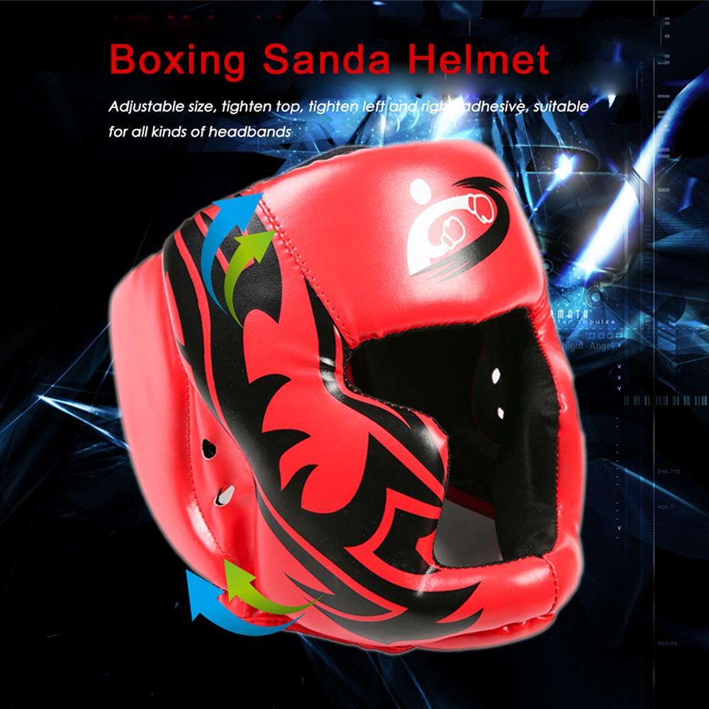 Gratis Grootte Muay Thai Boxing Taekwondo Mma Helm Hoofd Protector Karate Sparring Kickboxing Beschermende Hoofddeksels