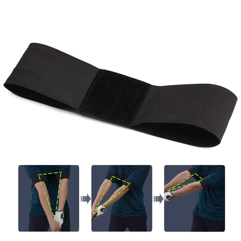 Golf Orthotics Band Swing Motion Correct with Posture Fixed Elastic Band Arm Brace