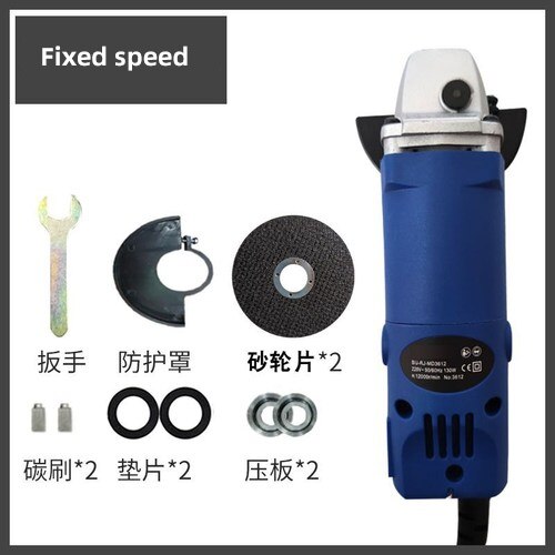 Electric Grinding Machine 6 speed Electric Angle Grinder Polishing Machine for Grinding or Cutting Metal 185mm Long: Set 1