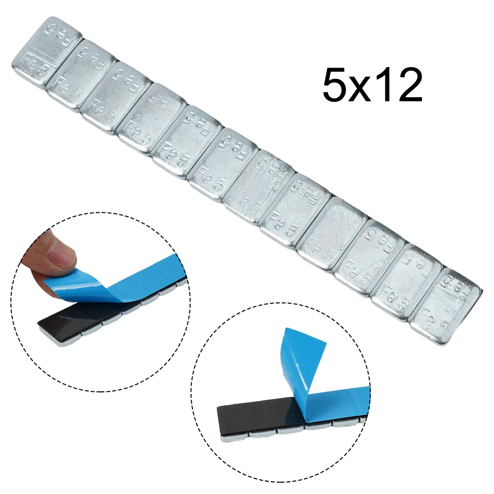 60g x 5g/10g hjulbalanserare däck däcklim däckbalanserare däckbalansblock bilar däckstång motorcykelverktyg balanserare kit