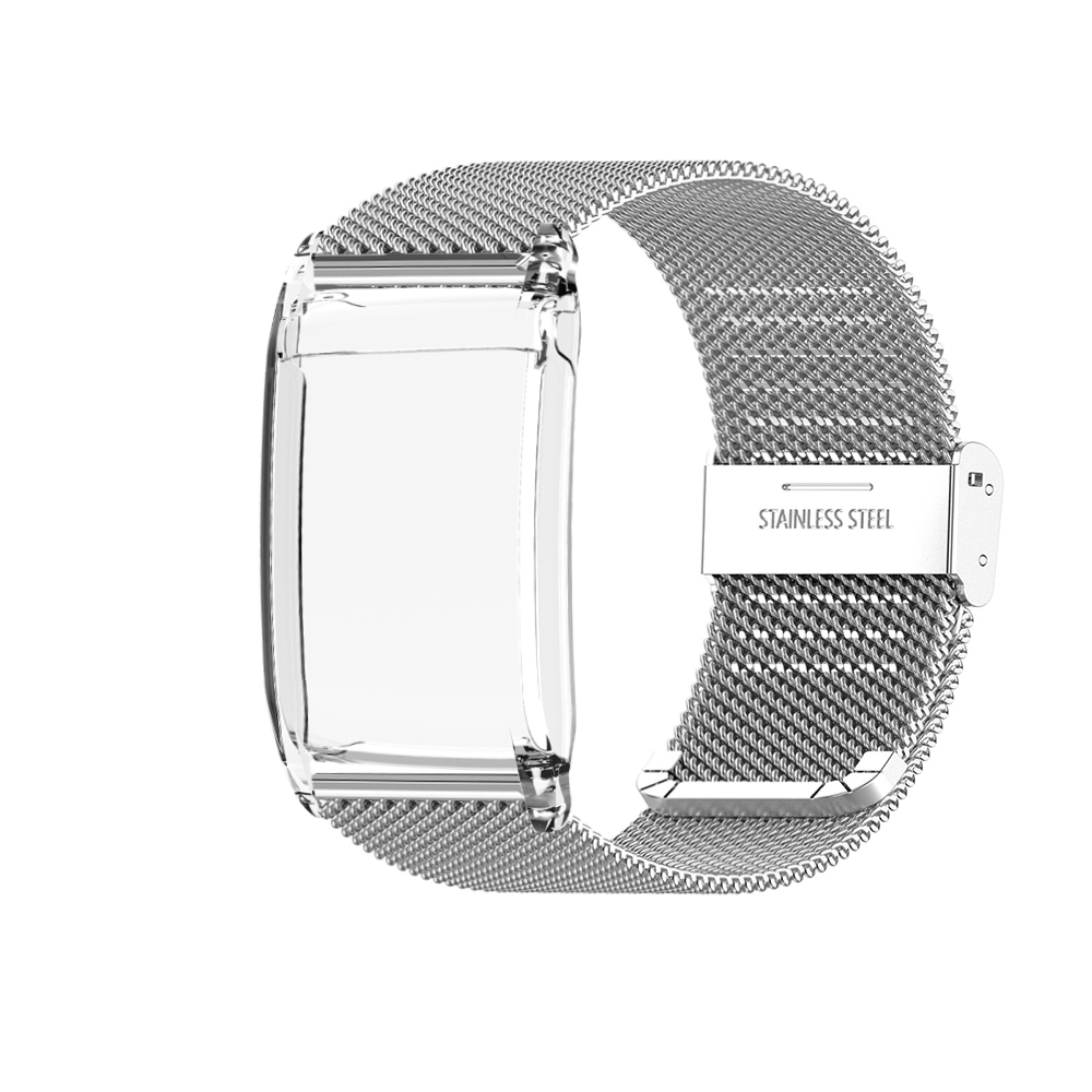 Justerbart Metal Fitness Armbånd med Urkasse Udskiftning Tracker Rem Beskytter Sport Armbånd til Whoop 4.0: Grøn blå