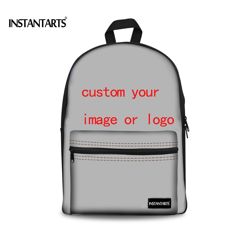 INSTANTARTS Cool Animal Printing Backpack for Teenager Boys Travel Laptop Canvas Backpack 3D Ladybug Children School Backpacks: custom