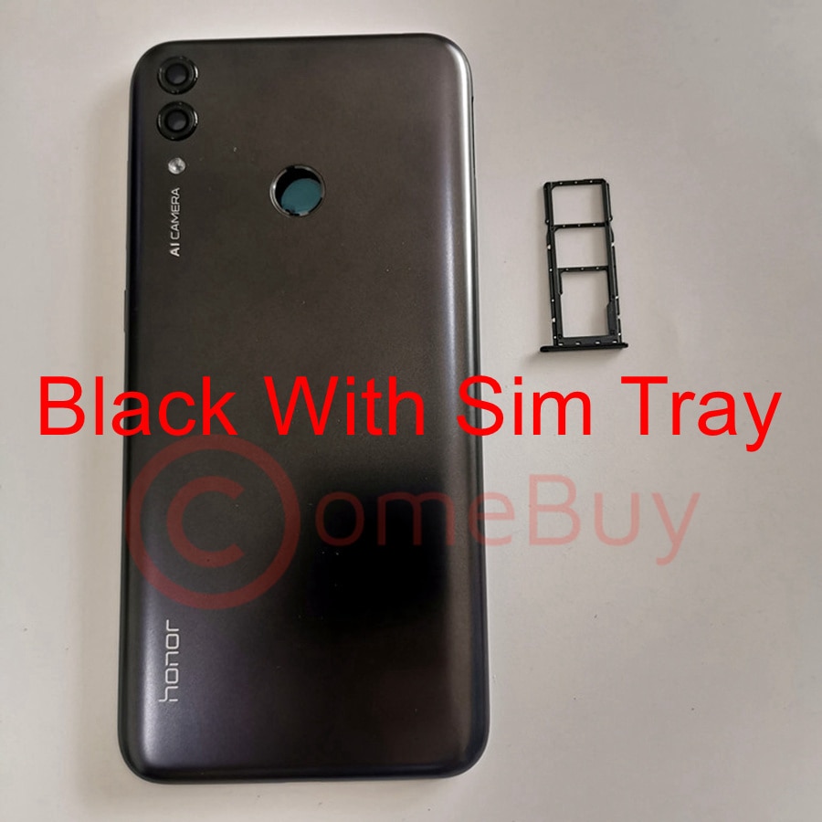 For Huawei Honor 8C Back Battery Cover Door Rear Housing Case With Sim Tray For Honor 8C Battery Cover Replacement BKK-L21