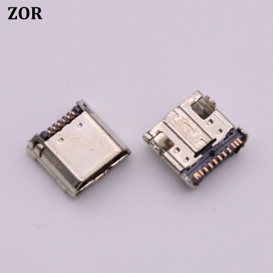 10 stks/partij, micro USB Plug Poort Opladen Connector Socket Voor Samsung Tab 3 7.0 I9200 I9205 P5200 P5210 T530 T210 T211 T311 i9208