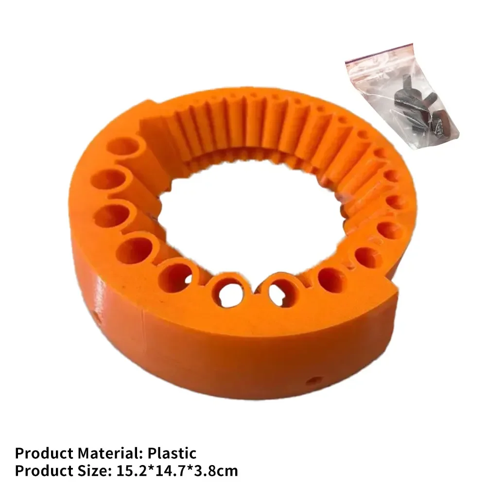 Herramientas de utilidad de alto rendimiento 3D, afilador de brocas multiusos, herramienta de pulido, amoladora angular aplicable: Naranja