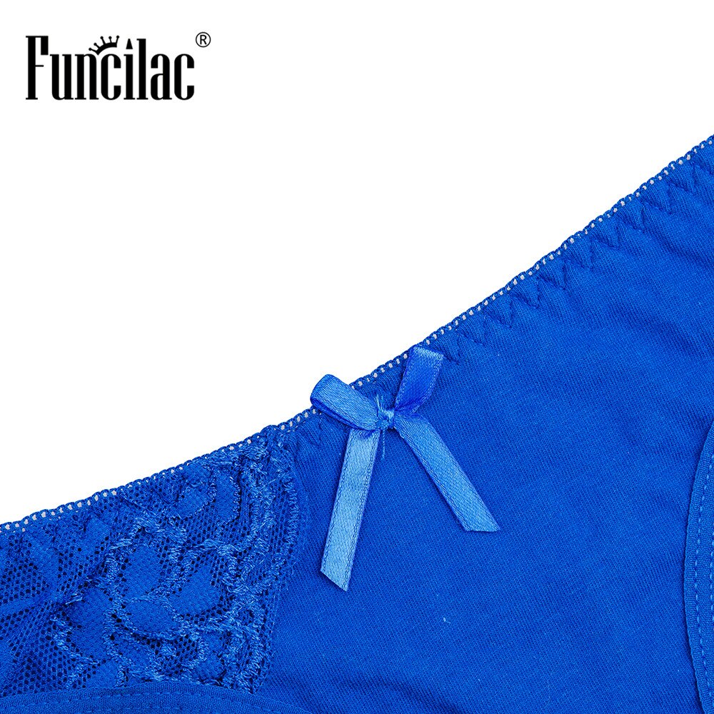 FUNCILAC Sexy Women Thongs and G Strings Cotton Panties Micro Tangas Culotte Femme Coton Woman Panties Underwear 5 pcs/Lot