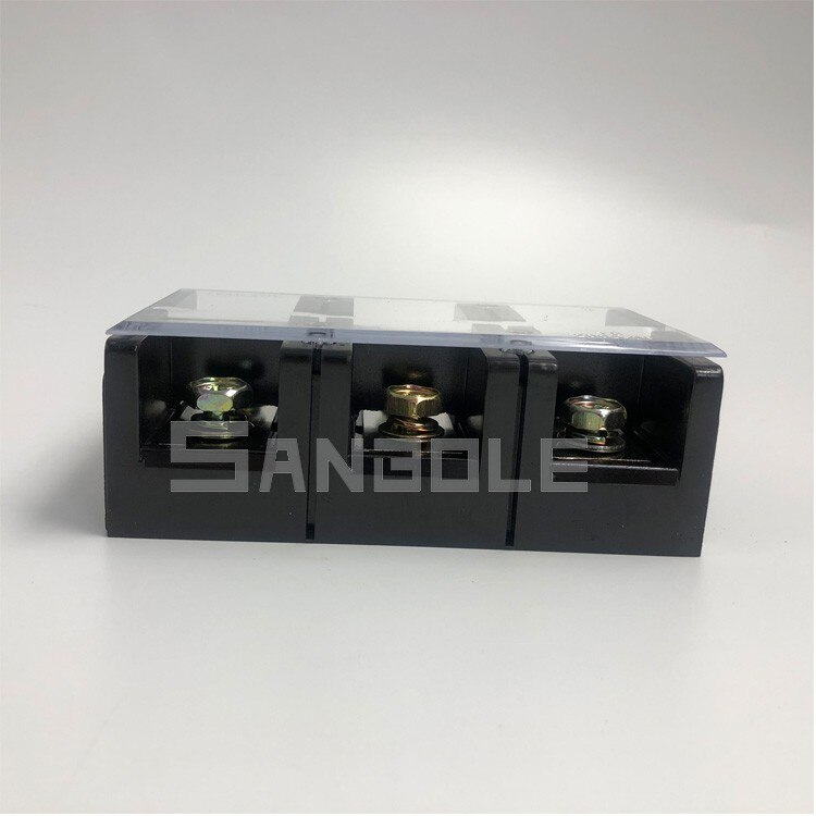 Koper TC-2003 (200A/3 P) 600 V Vaste hoge stroom Aansluiting Schroef Type Dual Rij Barrier Terminal Block 60-100mm2