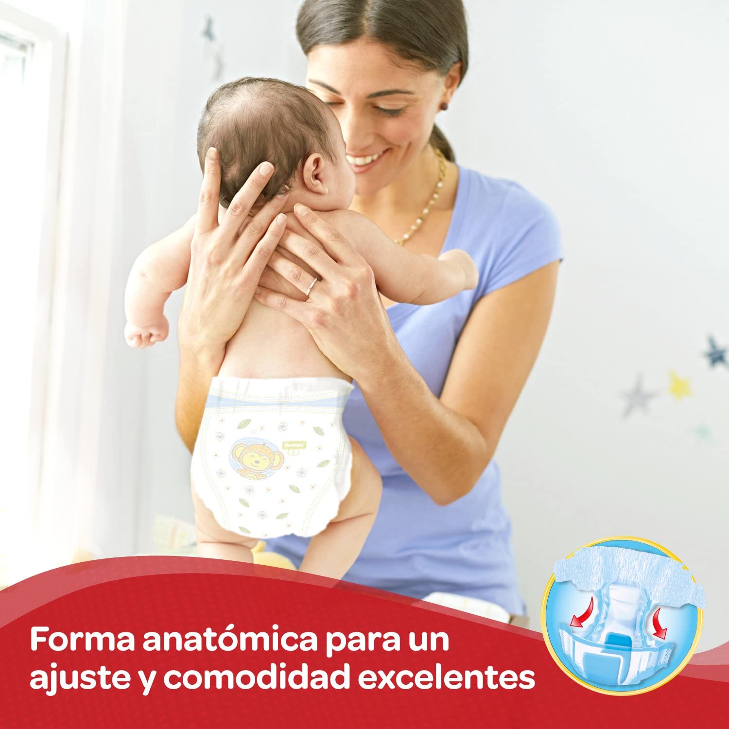 Huggies Pañales UC Talla 3 (168 unidades), Talla 4 (150 unidades), Talla 5 (126 unidades), Talla 6(102 unidades)