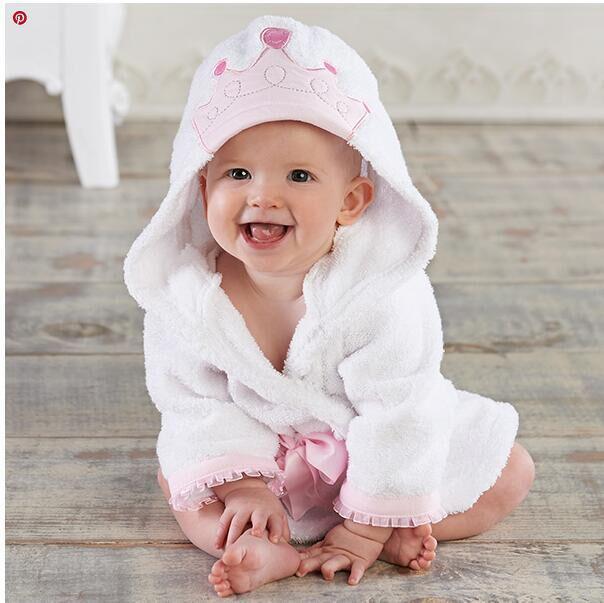 Spring Autumn Children Bathrobe Baby Cotton Cartoon Unisex Small Pajamas Animal Robes 1pcs Baby Hooded Blankets 0 To 12month: 14