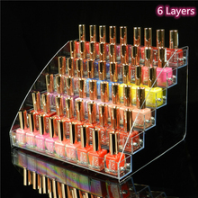 5/6/7 Lagen Acryl Nagellak Display Organisator Plank Clear Cosmetische Display Rack Holder Frame Sieraden Stand Opbergdoos