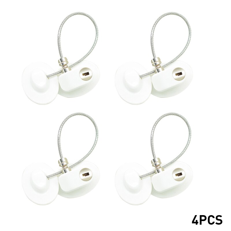 4PCS Safety Lock Children Refrigerator Door Lock with 2 Keys Infant Kids Security Window Lock Cabinet Lock Fridge Locks: PJ3679A 4PCS