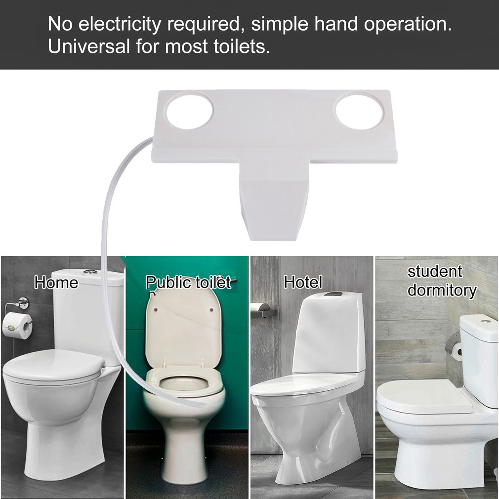 Toilet Bidet Fresh Water Spray Nozzle Toilet Seat Attachment Hand Operation NonElectric