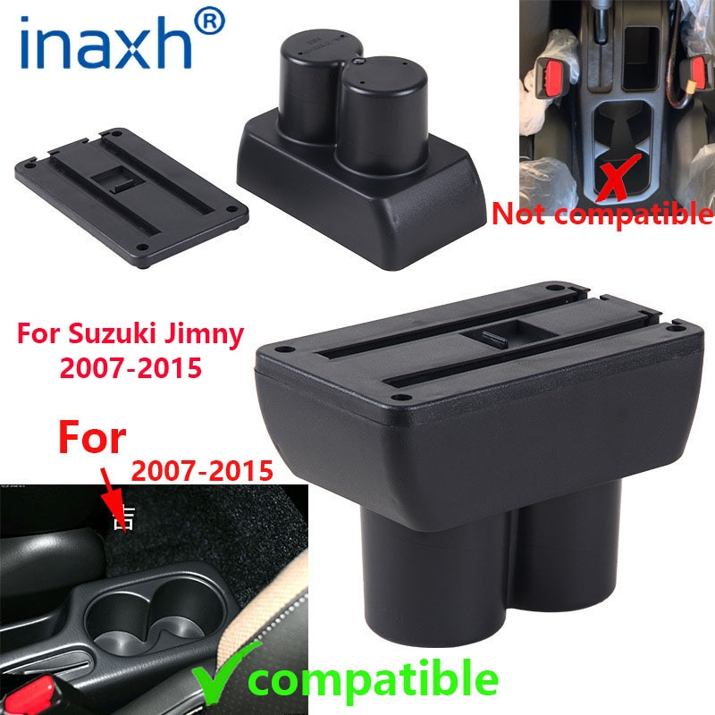 Voor Suzuki Jimny Armsteun Doos Interieur 2007 Onderdelen Speciale Retrofit Onderdelen Auto Armsteun Center Opbergdoos Met Usb led Licht