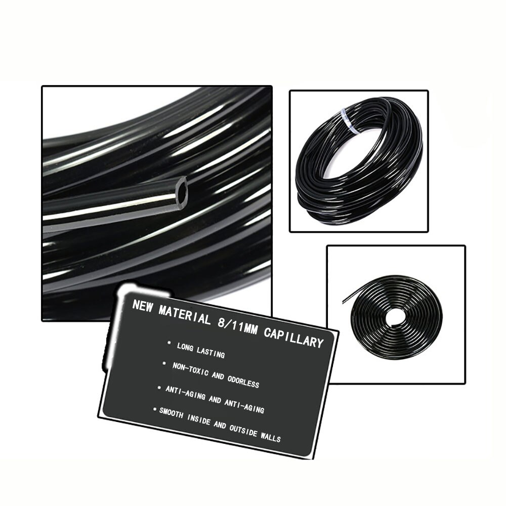 Irrigation System 5m 10m 20m 30m 8/11mm Gardening Watering Tubing PVC Hose Pipe Dripper Irrigation System small sprinkler nozzle