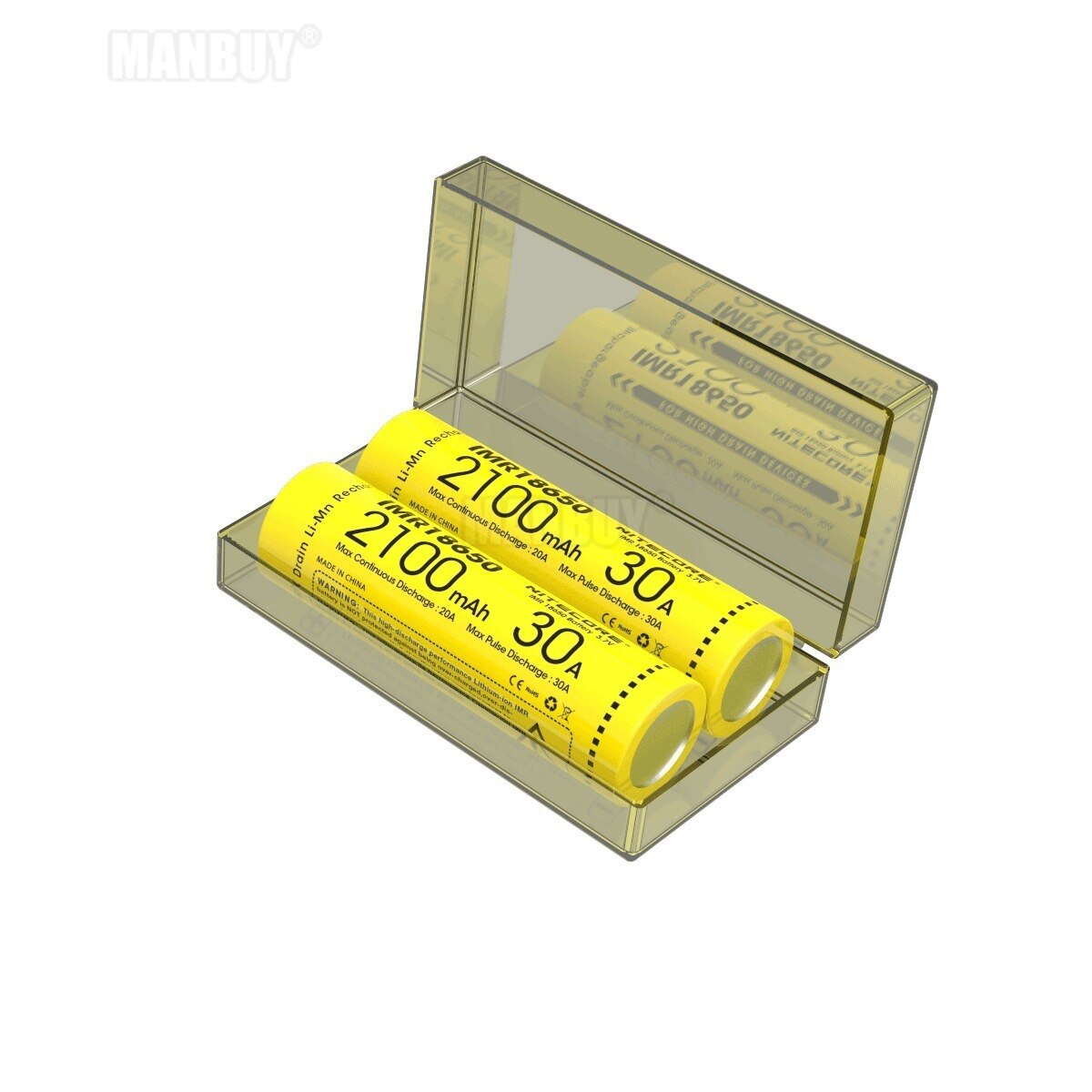 TOPSALE NITECORE IMR18650 3,7 V Li-Ion Geschützt Akku FlatTop 2100/2500/2600/3100mAh 30A/35A/38A/40A Hohe